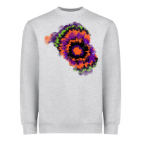 Heather Grey tie dye patch Heavyweight Sweatshirt - RanaPortraitStore