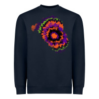 Navy tie dye patch Heavyweight Sweatshirt - RanaPortraitStore