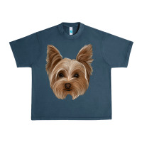 Midnight Navy yorkie Urban Heavy Tee - Jasminsmagicworld