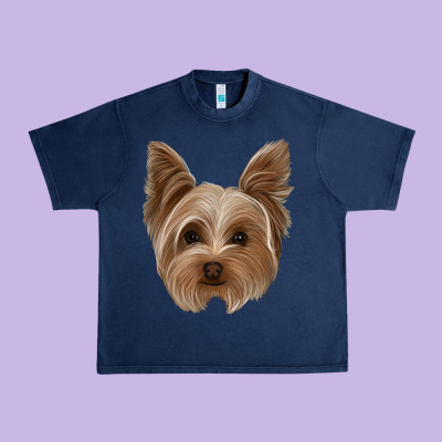 Yorkie Urban Heavy Tee Designed By Jasminsmagicworld