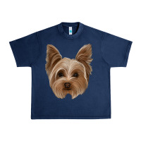 Navy yorkie Urban Heavy Tee - Jasminsmagicworld