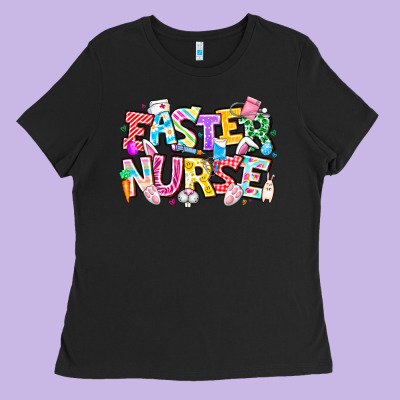 Easter Nurse Ladies Tee Designed By Cowhidedigitalart