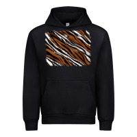 Black Tiger zebra background Urban Hoodie - RanaPortraitStore