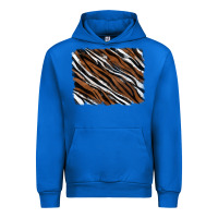 Cobalt Tiger zebra background Urban Hoodie - RanaPortraitStore