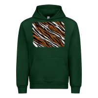 Foreset Green Tiger zebra background Urban Hoodie - RanaPortraitStore