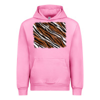 Fuchsia Pink Tiger zebra background Urban Hoodie - RanaPortraitStore