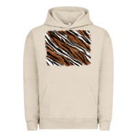 Pigment French Oak Tiger zebra background Urban Hoodie - RanaPortraitStore