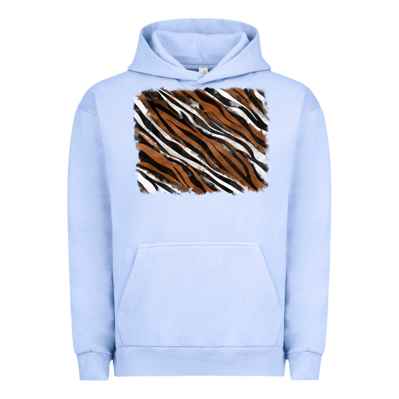 Tiger Zebra Background Urban Hoodie by RanaPortraitStore | Teevron