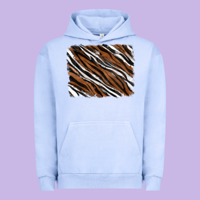 Tiger Zebra Background Urban Hoodie Designed By Ranaportraitstore