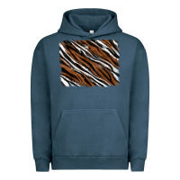 Pigment Midnight Navy Tiger zebra background Urban Hoodie - RanaPortraitStore