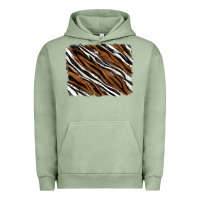 Pigment Oil Green Tiger zebra background Urban Hoodie - RanaPortraitStore