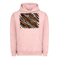Pigment Salmon Tiger zebra background Urban Hoodie - RanaPortraitStore