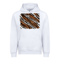 White Tiger zebra background Urban Hoodie - RanaPortraitStore