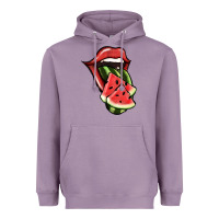 Lavender Watermelon Tongue Heavyweight Hoodie - Jasminsmagicworld