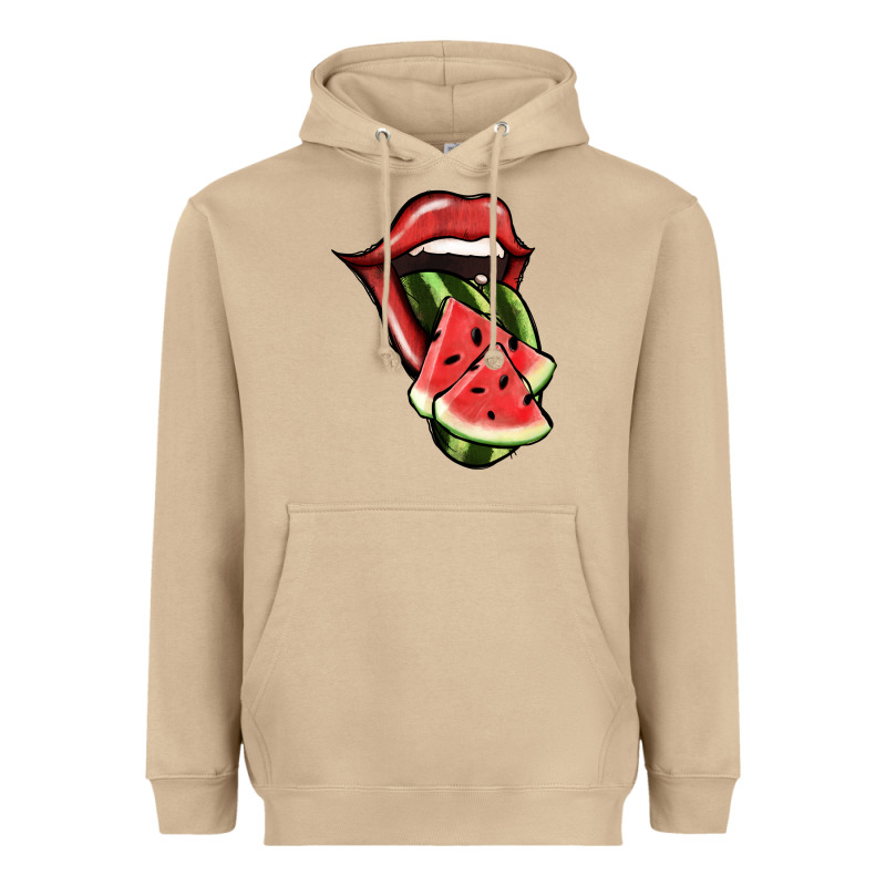 Watermelon Tongue Heavyweight Hoodie by Jasminsmagicworld | Teevron