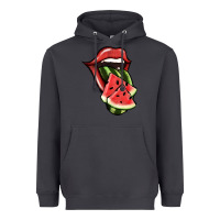 Smoke Watermelon Tongue Heavyweight Hoodie - Jasminsmagicworld