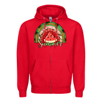 Red watermelon summer rainbow Zipper Hoodie - Jasminsmagicworld