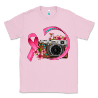 Bubblegum Pink floral cancer ribbon vintage camera Classic Tee - FaDigitalArtStudio