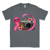 Charcoal Heather floral cancer ribbon vintage camera Classic Tee - FaDigitalArtStudio