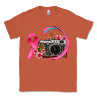 Copper floral cancer ribbon vintage camera Classic Tee - FaDigitalArtStudio