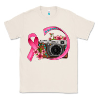 Natural floral cancer ribbon vintage camera Classic Tee - FaDigitalArtStudio