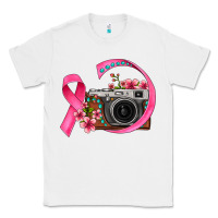 White floral cancer ribbon vintage camera Classic Tee - FaDigitalArtStudio