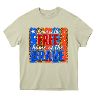 Mossy Land of the Free 4th of July Brushstroke Heavy Core Tee - Jasminsmagicworld