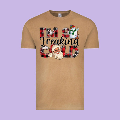 Im So Freaking Cold Vintage Tee Designed By Cowhidedigitalart