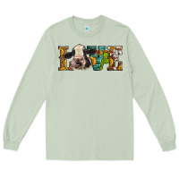 Matcha Western Love Holstein Cow Long Sleeve Tee - LillyAllenDesigns