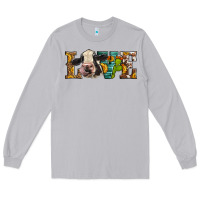 Moon Dust Western Love Holstein Cow Long Sleeve Tee - LillyAllenDesigns