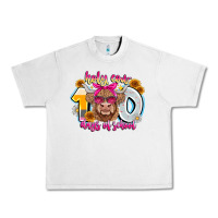 Lunar Rock Holy Cow 100 Days Of School Urban Heavy Tee - CowhideDigitalArt