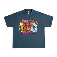 Midnight Navy Holy Cow 100 Days Of School Urban Heavy Tee - CowhideDigitalArt