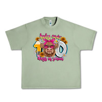Oil Green Holy Cow 100 Days Of School Urban Heavy Tee - CowhideDigitalArt