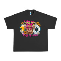 Pigment Black Holy Cow 100 Days Of School Urban Heavy Tee - CowhideDigitalArt