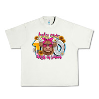 Pistachio Holy Cow 100 Days Of School Urban Heavy Tee - CowhideDigitalArt