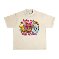 Sandshell Holy Cow 100 Days Of School Urban Heavy Tee - CowhideDigitalArt