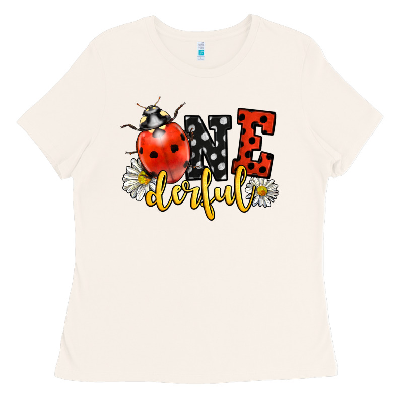 Onederful Wonderful Ladybug Ladies Tee by LillyAllenDesigns | Teevron