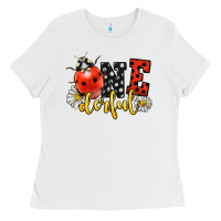 White onederful wonderful ladybug Ladies Tee - LillyAllenDesigns