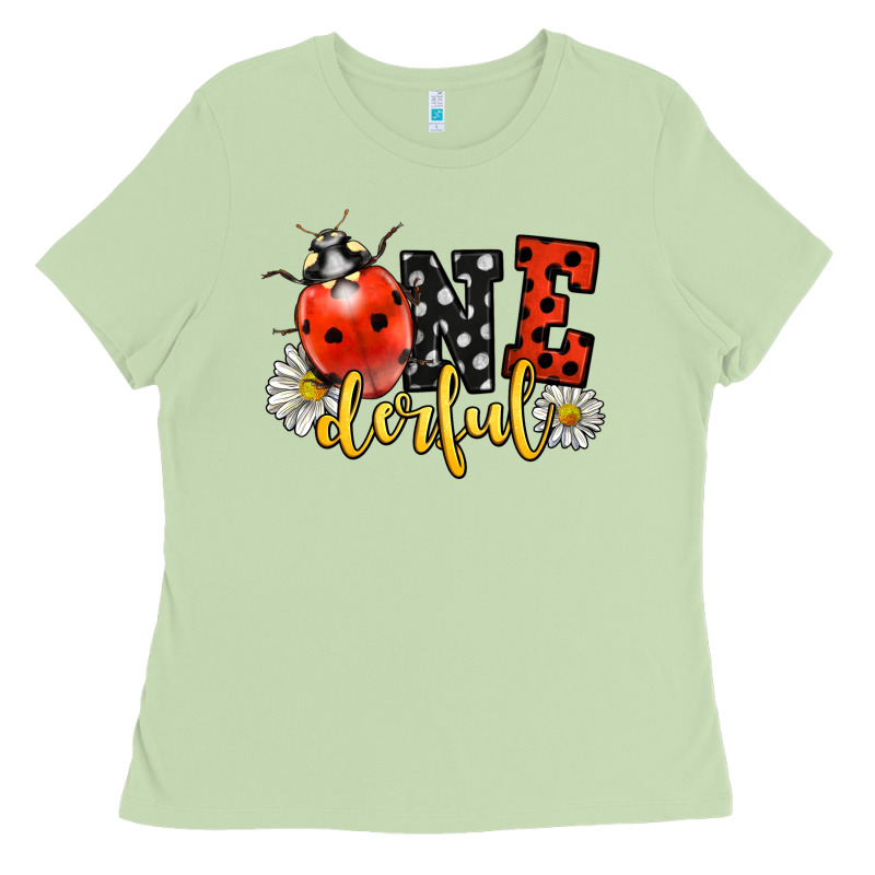 Onederful Wonderful Ladybug Ladies Tee by LillyAllenDesigns | Teevron