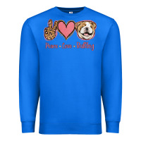 True Royal Peace Love Bulldog Premium Sweatshirt - Jasminsmagicworld