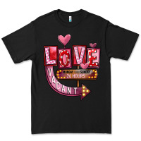 Black Valentines Day Love Vacant Premium Tee - FaDigitalArtStudio