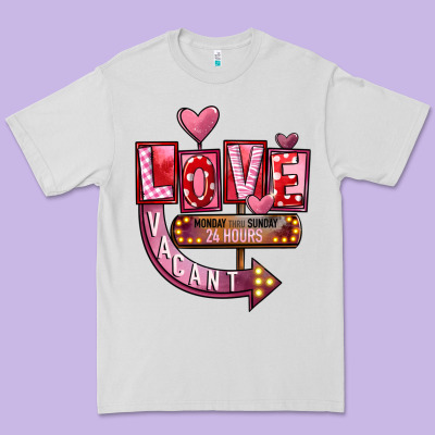 Valentines Day Love Vacant Premium Tee Designed By Fadigitalartstudio