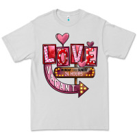 Dove Grey Valentines Day Love Vacant Premium Tee - FaDigitalArtStudio
