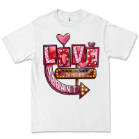 White Valentines Day Love Vacant Premium Tee - FaDigitalArtStudio