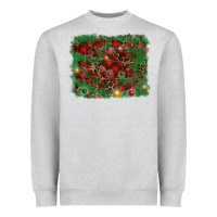 Heather Grey christmas background Heavyweight Sweatshirt - RanaPortraitStore