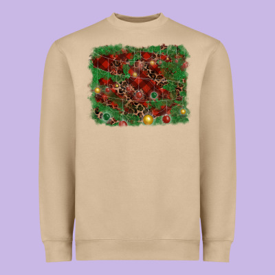 Christmas Background Heavyweight Sweatshirt Designed By Ranaportraitstore