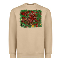Mushroom christmas background Heavyweight Sweatshirt - RanaPortraitStore