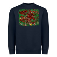 Navy christmas background Heavyweight Sweatshirt - RanaPortraitStore