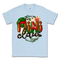 Dusty Blue mini claus christmas Classic Tee - BarkalooDesign