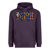 Plum American Flag Faith Heavyweight Hoodie - Jasminsmagicworld